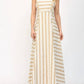 Fate - Two Tone Stripe Long Strap Detailed Maxi Dress