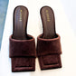 Alohas - Women's Puffy Velvet Block Heel