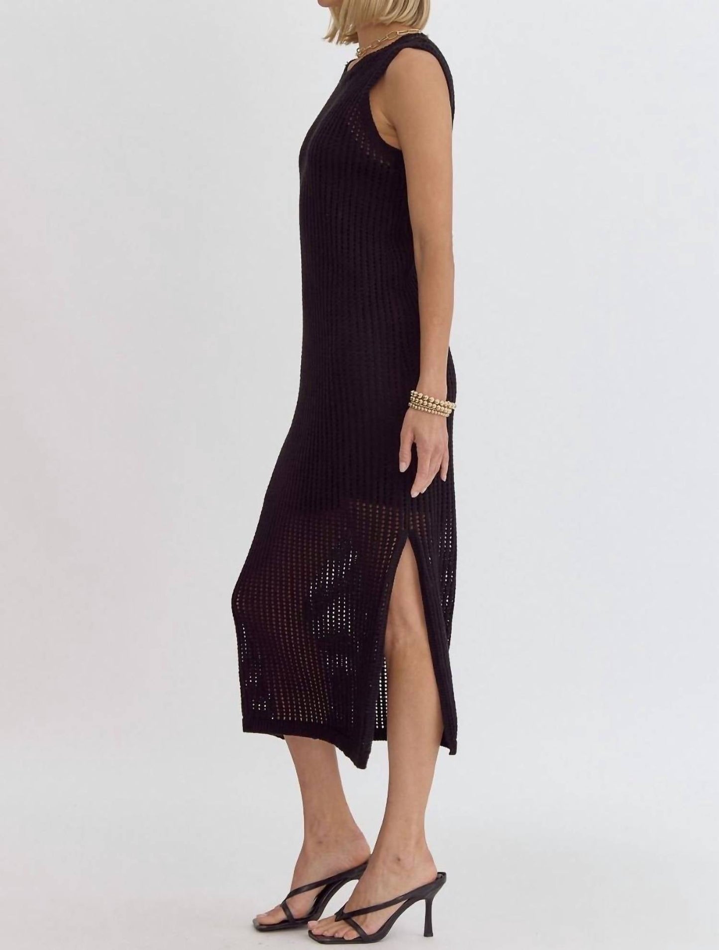 Entro - Knit Sleeveless Midi Dress