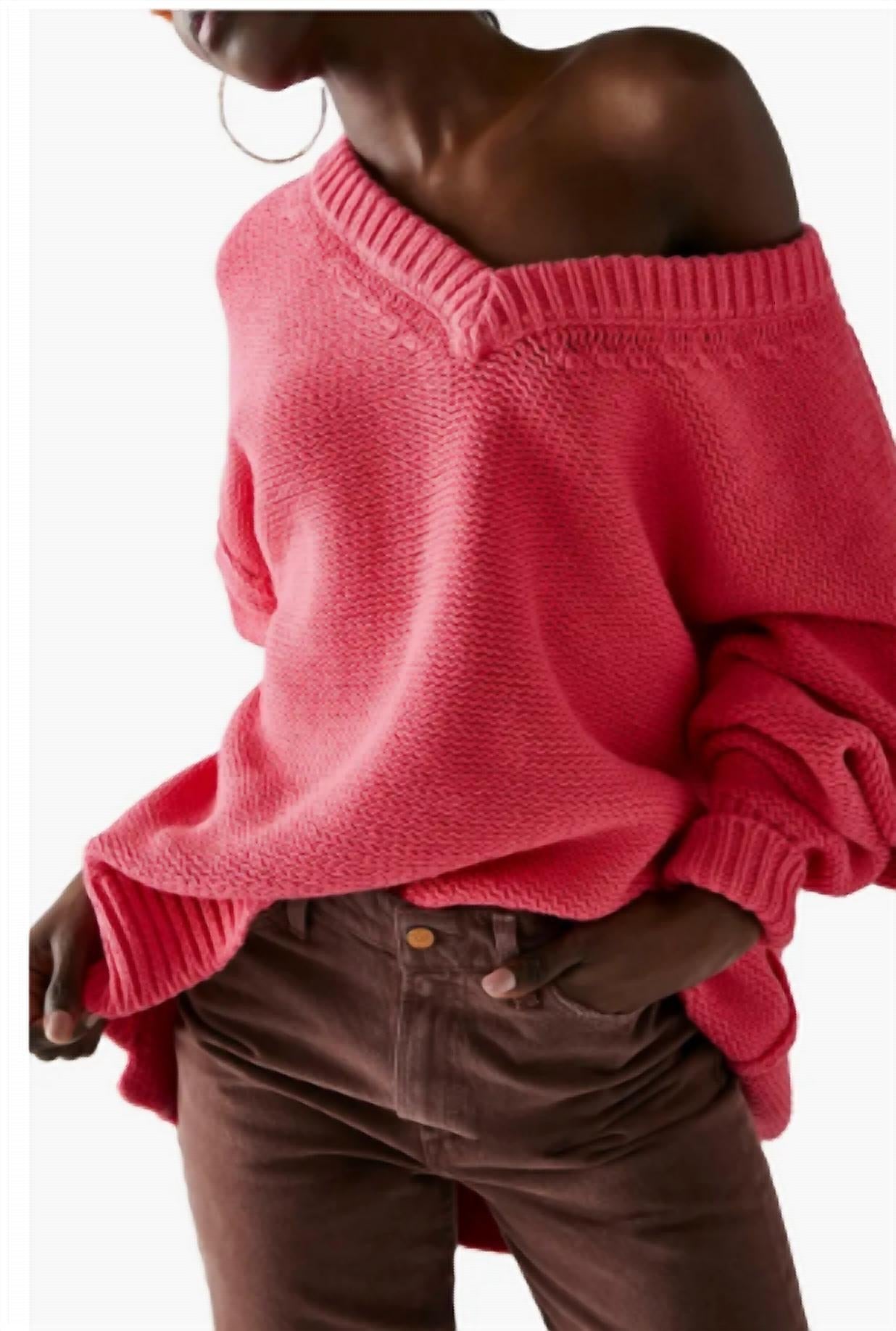 Free People - Ali v neck sweater