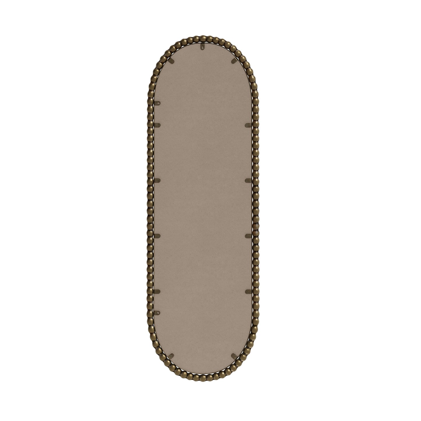 Iron Art Oval Retro Mirror in Gold with Antique Finish