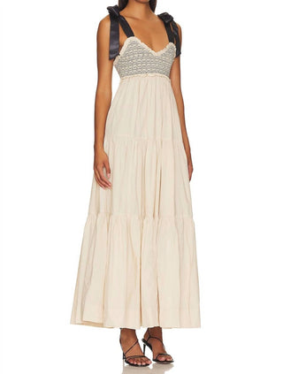 Free People - Vestido longo liso Bluebell