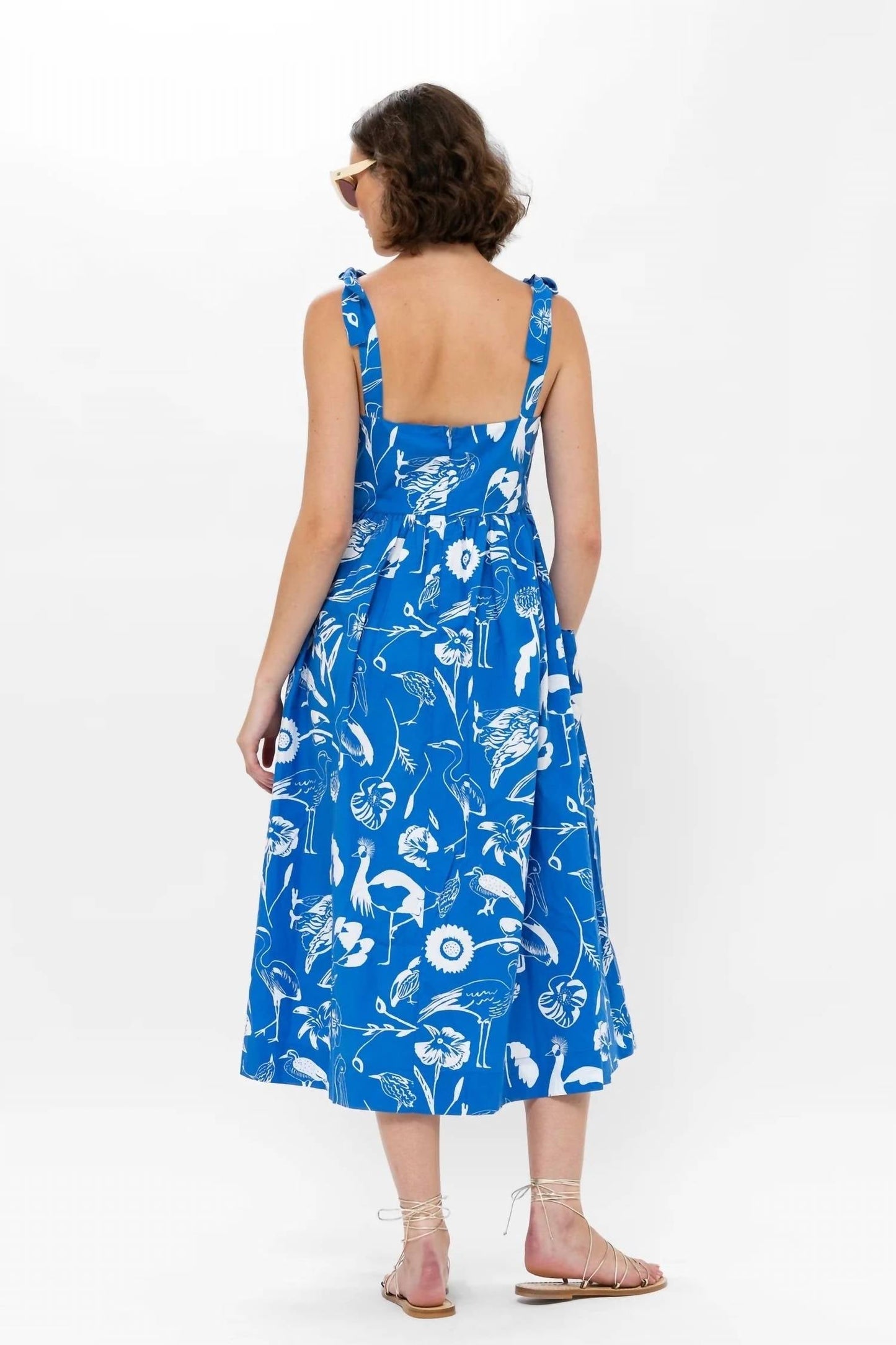 Oliphant - Tie Strap Pocket Midi Dress