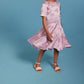 Sasha+Z - Floral Embroidered Satin Dress