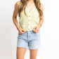 Karlie - Stripe Knit Novelty Vest Top