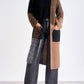 Elan - Colorblock Long Cardigan