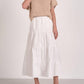 Elan - Sweater Combo Tiered A-line Dress