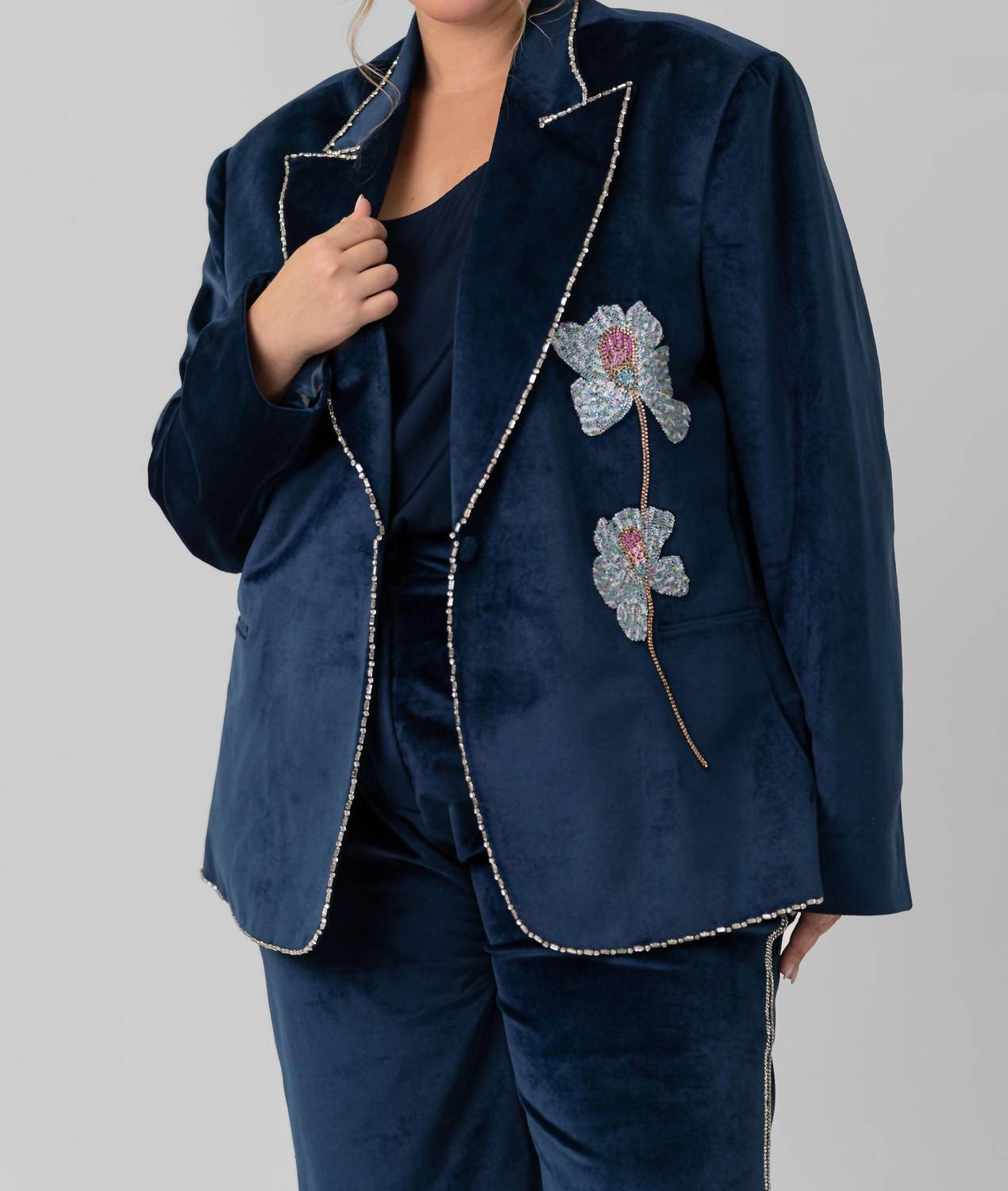 La Fuori - Soft Velvet Blazer - Plus