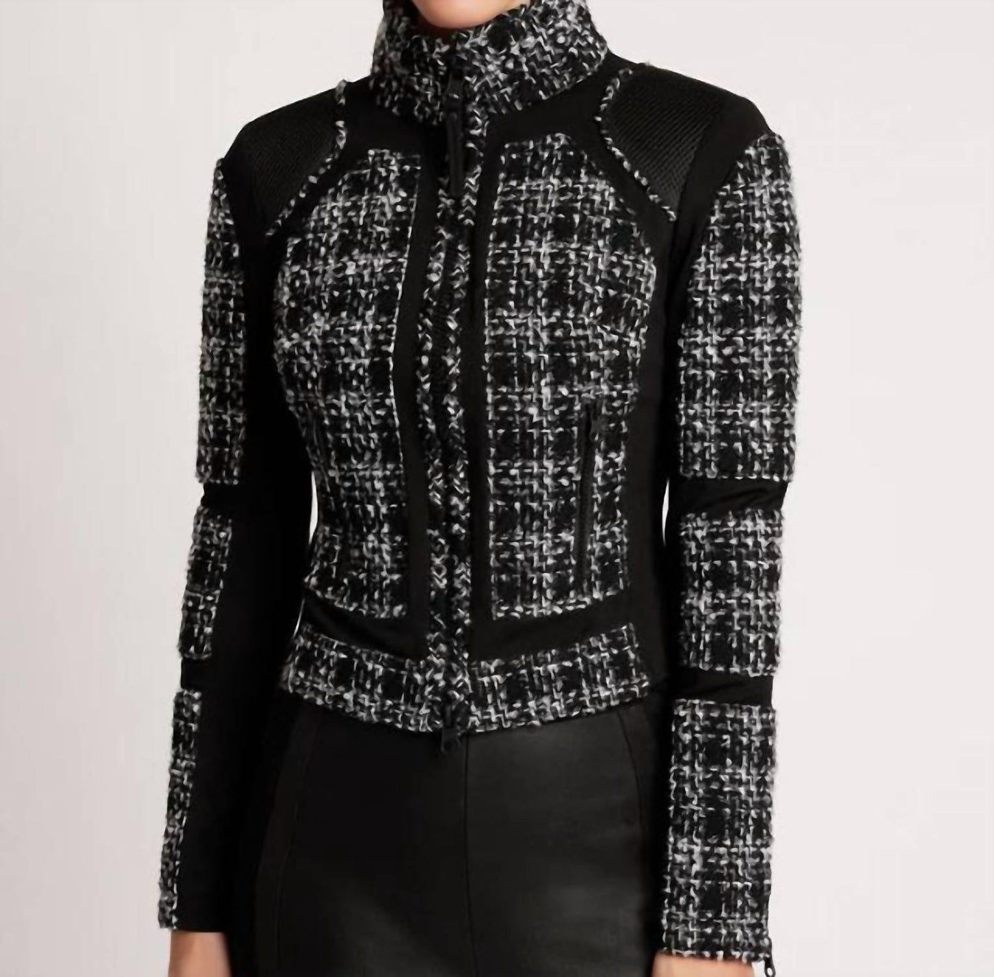 Blanc Noir - Boucle Moto Mesh Jacket