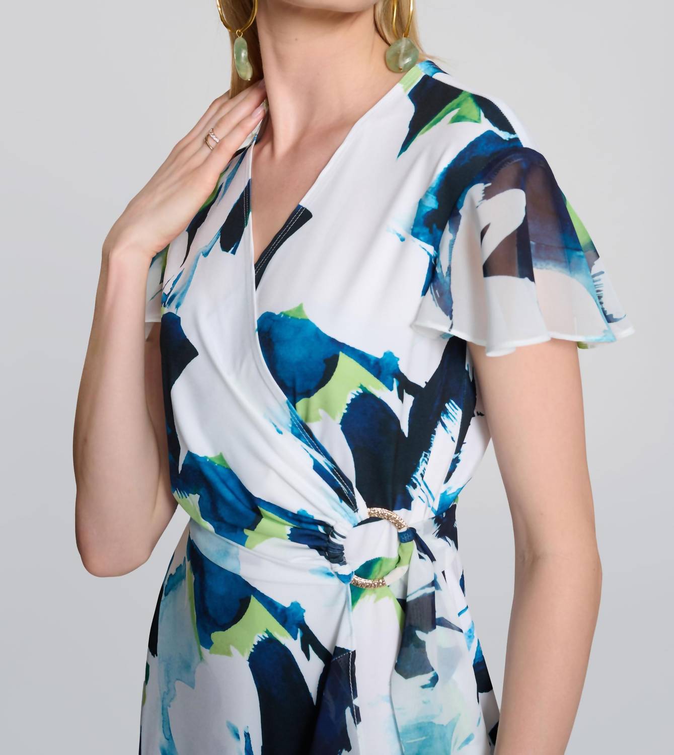 Joseph Ribkoff - A-line Wrap Dress