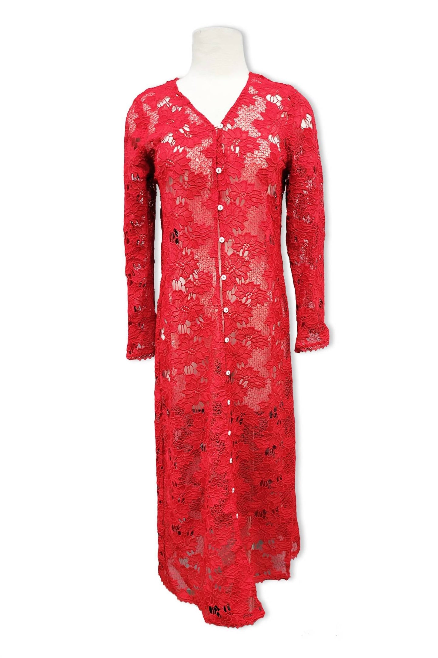 Paparazzi - Women's Lace Maxi Duster