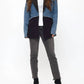 Coalition La - Joanne Denim Accent Statement Blazer