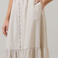 Sugarlips - Sandy Striped Evianna Flutter Maxi Dress