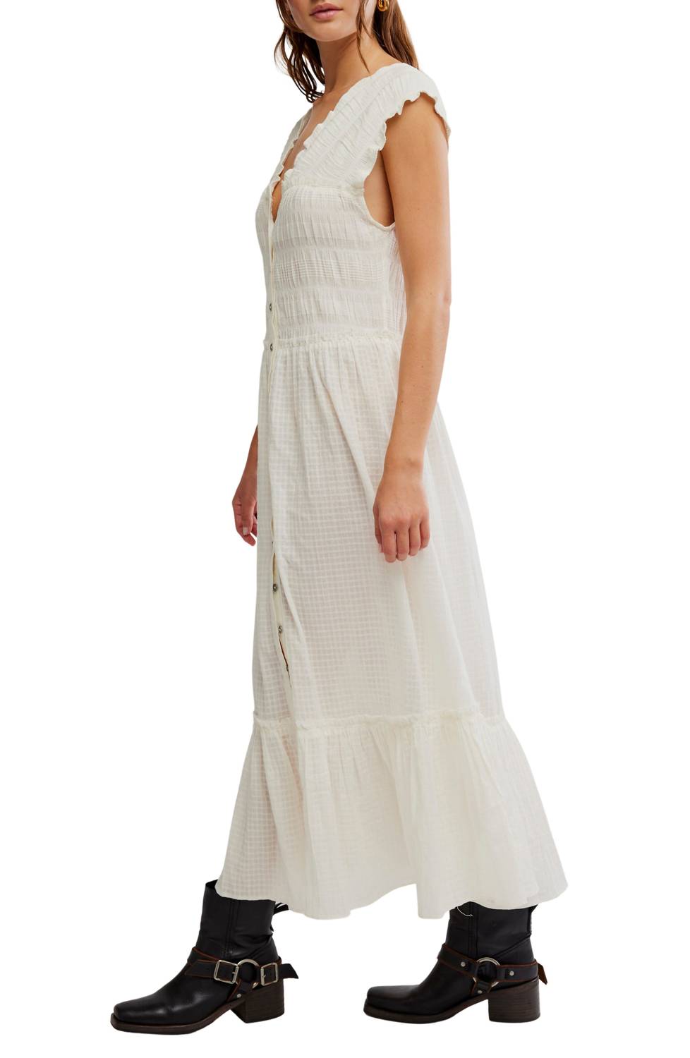 Free People - Desert Dazed Sleeveless Cotton Midi Dress