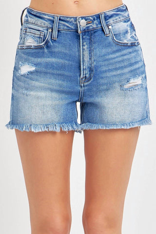 Risen - Arty High Rise Denim Shorts