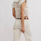 Free People - Lily Crochet Short Sleeve Top