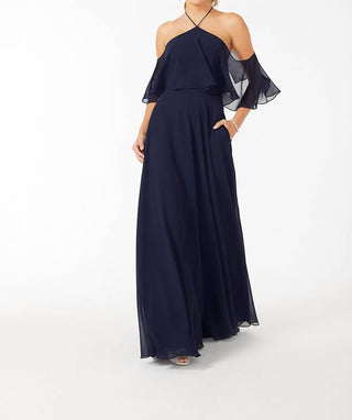 Morilee - Halter Cold Shoulder Bridesmaid Dress