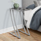 Accent Table C-Shaped with Sturdy Construction
