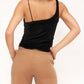 Project Social T - Uptown Asymmetrical Velvet Tank