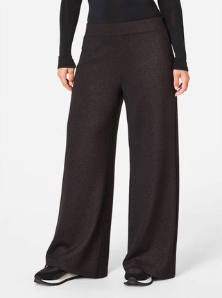 Spanx - Calça de perna larga com brilho Airessentials