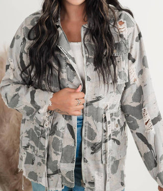 Pol - Jaqueta de sarja camuflada