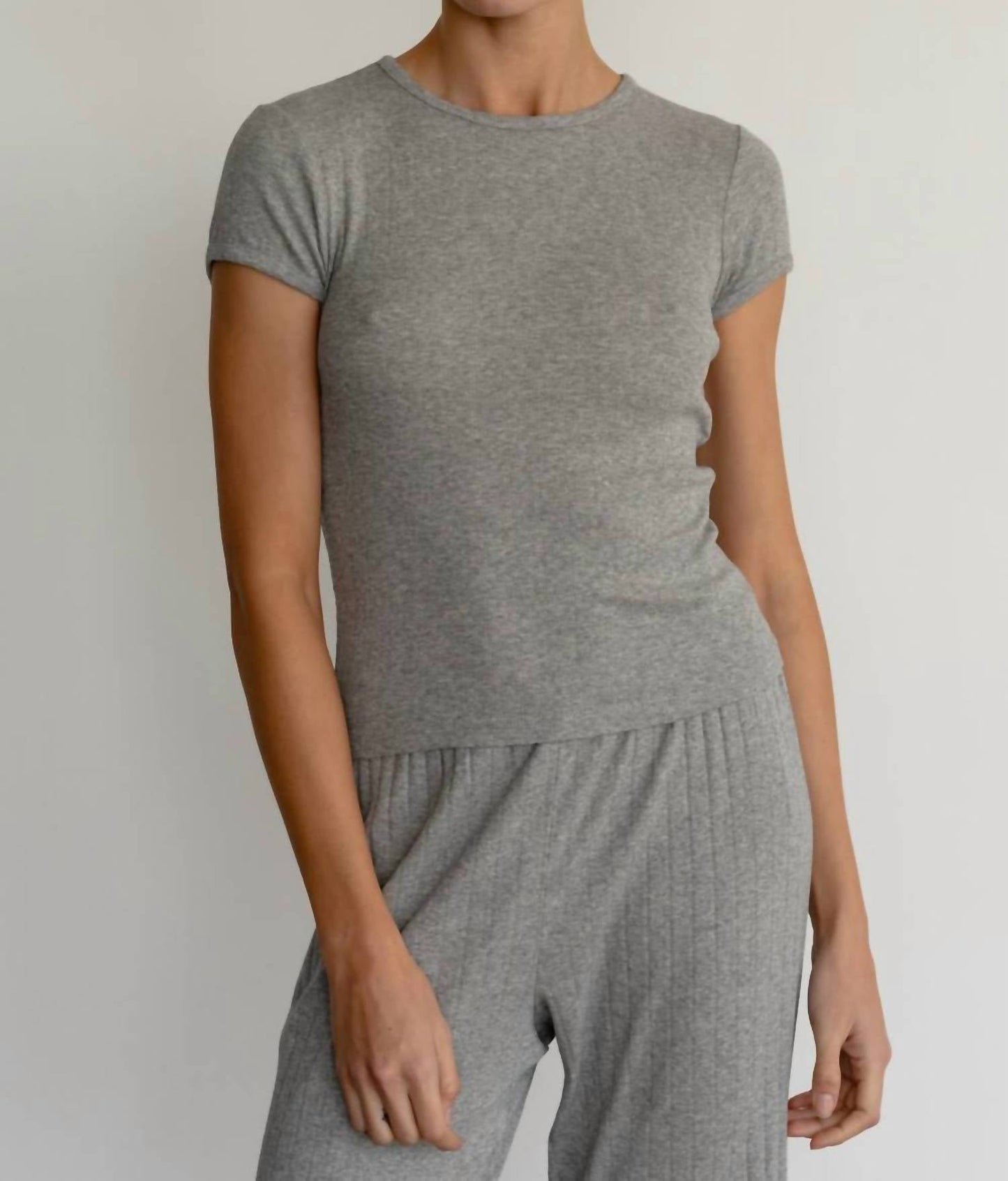 Donni. - Pointelle Baby Tee