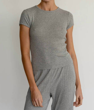 Donni. - Pointelle Baby Tee