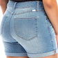 1822 Denim - Mid-rise Roll Cuff Jean Shorts