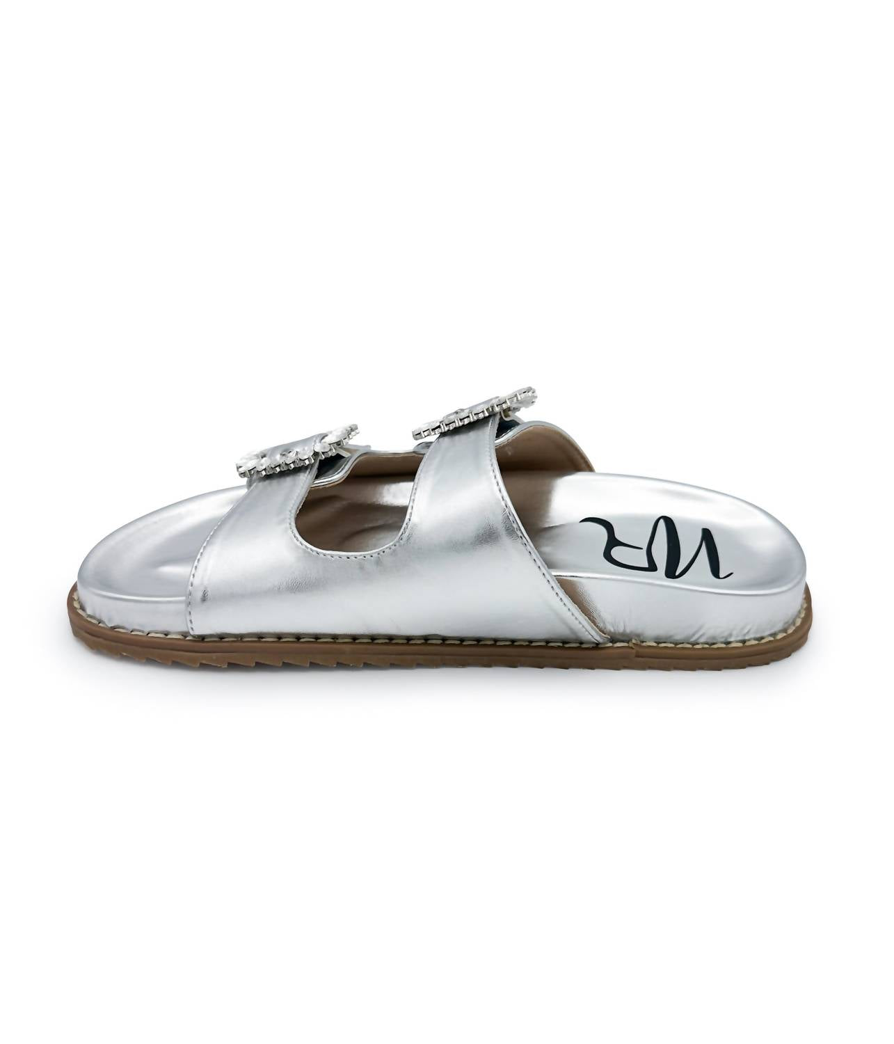 Not Rated - Women's Stellar Rhinestone Buckle Slides