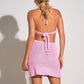 Elan - Crochet Mini Halter Cut Out Dress