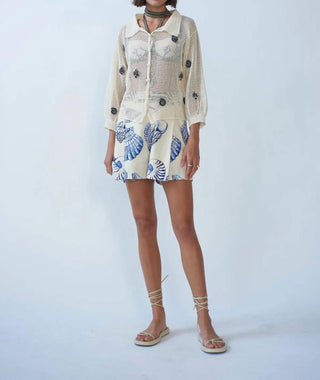 Carolina K - Jaqueta Bomber de Crochê Delmar