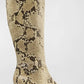 Schutz - Women's Dellia Snake-embossed Kitten Heel Boots