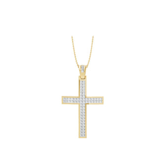 Aamiaa - Women's Natural Diamond Cross Pendant