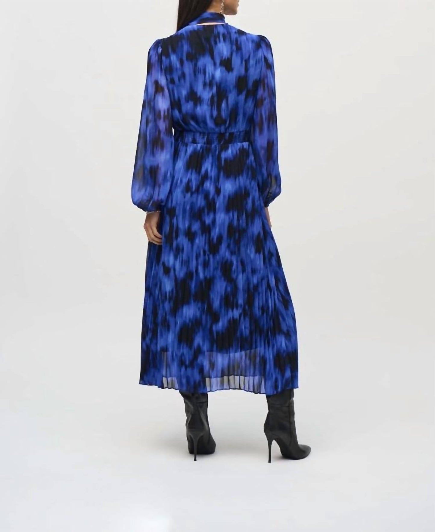 Joseph Ribkoff - Chiffon Abstract Print Midi Dress