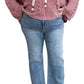 Risen - High Rise Crop Straight Jeans Plus Size
