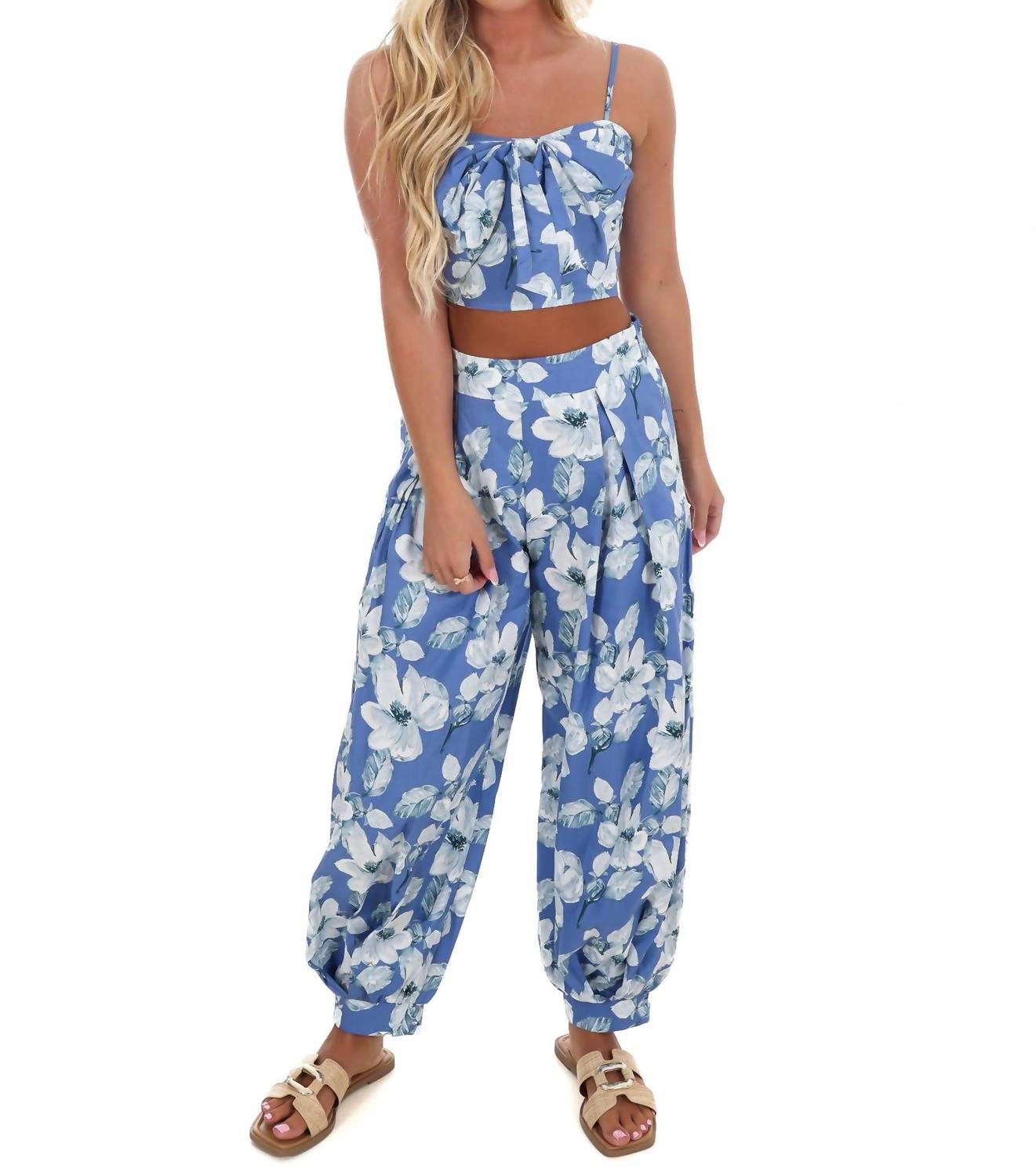 Ee:Some - Floral Rush Two Piece Set