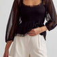 Entro - Kait Swiss Dot Top