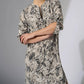 Joseph Ribkoff - Snakeskin Print Zip Front Mini Dress