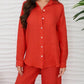 Milio Milano - Linen Long Sleeve Hi-lo Button Down Top