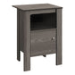Accent Nightstands with Storage and Transitional Style