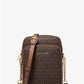 Michael Kors - Women's Brown Jet Set Travel Medium Logo Crossbody Bag