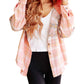 White Birch - Daylight Dip Dye Plaid Hooded Shacket
