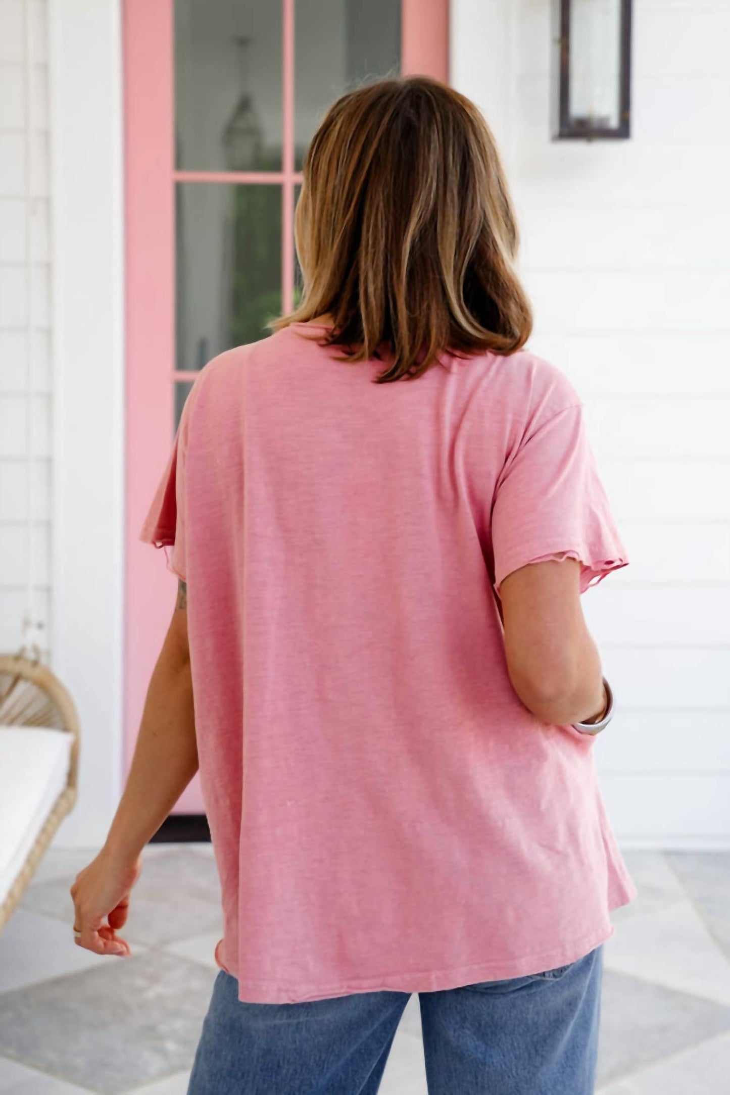 Blue Velvet - Star Patch Short Sleeve Top