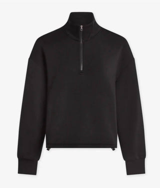 Varley - Sian Cropped Meia Camada Intermediária com Zíper