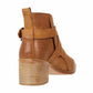 Free People - Women's Leather Back Loop Heeled Ankle Boot
