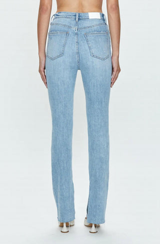 Pistola - Colleen Tower Calça Jeans Moderna Slim Raw High Rise com Bainha Dividida