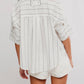 Free People - Seaside Cotton Striped Shirt