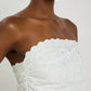 Bernadette - Bustier Petit Beurre Embroidered Cotton Top