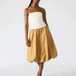 Steve Madden - Oliver Mixed-media Bubble-hem Dress
