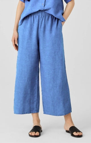 Eileen Fisher - Washed Organic Linen Délavé Wide-leg Pant